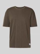 T-shirt met labeldetail