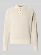Gebreide pullover met polokraag