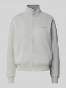 Sweatjack met opstaande kraag, model 'OCTAVIA'