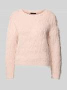 Gebreide pullover van imitatiebont