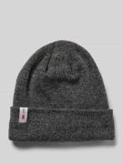 Beanie met labeldetail