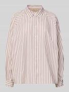 Relaxed fit overhemdblouse met kentkraag