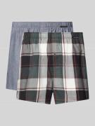Boxershort met elastische band in een set van 2 stuks