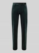 Slim fit stoffen broek van fluweel