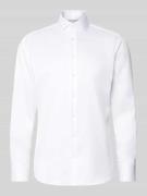 Regular fit zakelijk overhemd van katoen met haaikraag