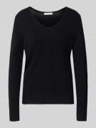 Gebreide pullover van viscosemix met V-hals