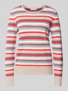 Gebreide pullover met ribboorden