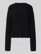 Oversized gebreide pullover met ronde hals