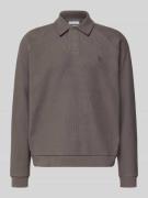 Sweatshirt met polokraag