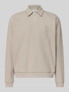 Sweatshirt met polokraag