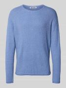 Gebreide pullover met ribboorden