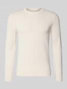 Gebreide pullover van een mix van katoen en kasjmier met ronde hals