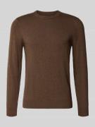 Gebreide pullover van een mix van katoen en kasjmier met ronde hals