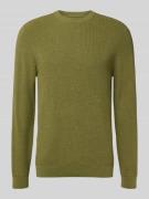 Gebreide pullover met ribboorden