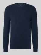 Gebreide pullover met ribboorden