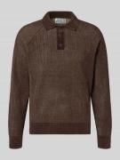 Gebreide pullover met polokraag