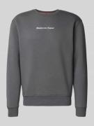 Sweatshirt met logo en ronde hals