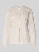 Regular fit overhemdblouse met ronde hals, model 'Mattie'