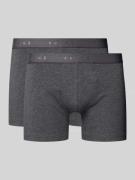 Boxershort met elastische logoband in een set van 2 stuks