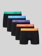 Boxershort met elastische band in een set van 5 stuks, model 'DAWSON'