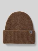 Beanie met labeldetail, model 'Afello'