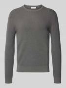 Gebreide pullover met ribboorden, model 'Connor'