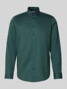 Regular fit zakelijk overhemd van katoen met kentkraag