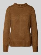 Gebreide pullover met ribboorden, model 'NALIKKA'