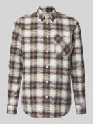 Relaxed fit vrijetijdsoverhemd van een mix van biologisch katoen en li...