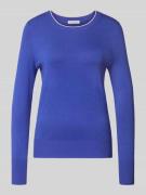 Gebreide pullover met ribboorden