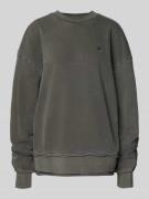 Oversized sweatshirt met ribboorden