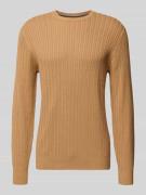 Gebreide pullover met ribboorden