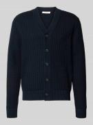 Regular fit gebreid jack van puur katoen, model 'TOM'