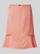 Knielange rok in effen design, model 'Vileina'