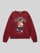 Regular fit sweatshirt van biologische katoenmix, model 'GLINDA'