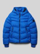 Regular fit gewatteerd jack met logo-applicatie, model 'Hey Ward'