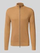 Gebreid jack met ritssluiting