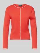 Gebreid jack van viscosemix met ronde hals