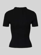 Slim fit T-shirt van viscosemix, model 'SARPHAPILK'