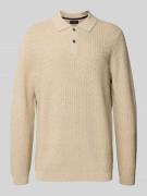 Gebreide pullover met polokraag