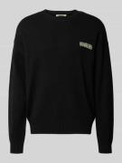 Gebreide pullover met ribboorden, model 'Kurt'