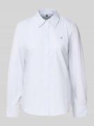 Regular fit overhemdblouse van katoenmix