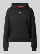 Regular fit hoodie van een mix van katoen en modal, model 'SIGNATURE'