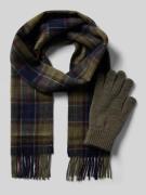 Handschoenen en sjaal in een set van wolmix