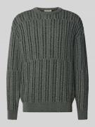 Relaxed fit gebreide pullover van katoenmix, model 'FILL RLX'