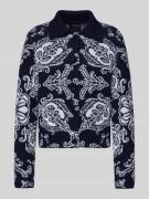 Cardigan van een mix van scheerwol en kasjmier met platte kraag