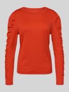 Shirt met lange pofmouwen en ronde hals