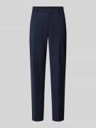 Slim fit pantalon van scheerwolmix, model 'GENIUS'
