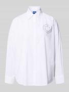 Oversized overhemdblouse van puur katoen, model 'EDAFNE_B'