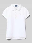 Regular fit poloshirt met labelstitching